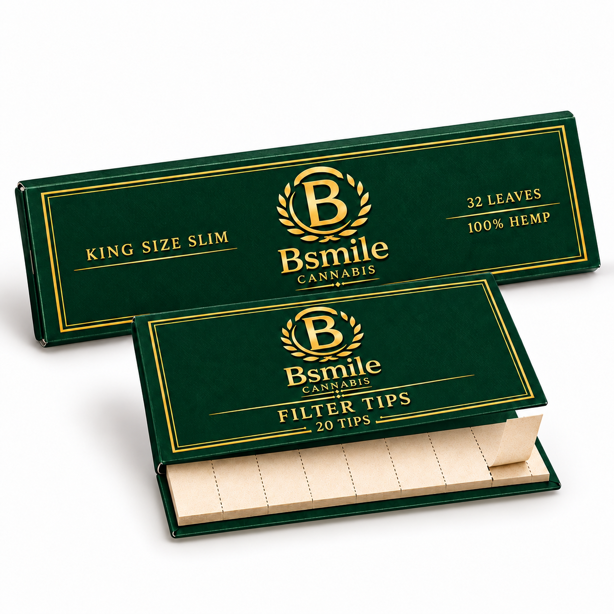 Bsmile Papers + Filter Tips — Bsmile rolling papers accessory